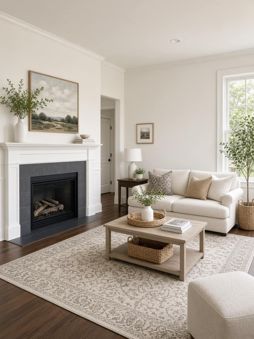 Living room after fresh paint