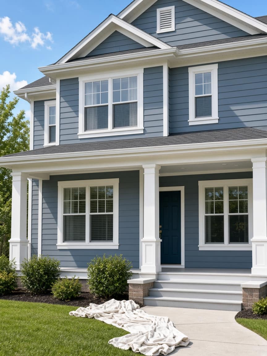 Freshly painted home by Ridgeline Painting